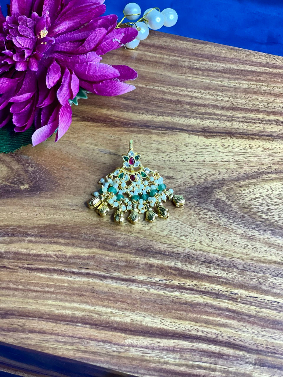 Ghungroo Royal Pearl Cascade Hair pins