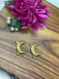 Gold Chand Earcuff Earrings