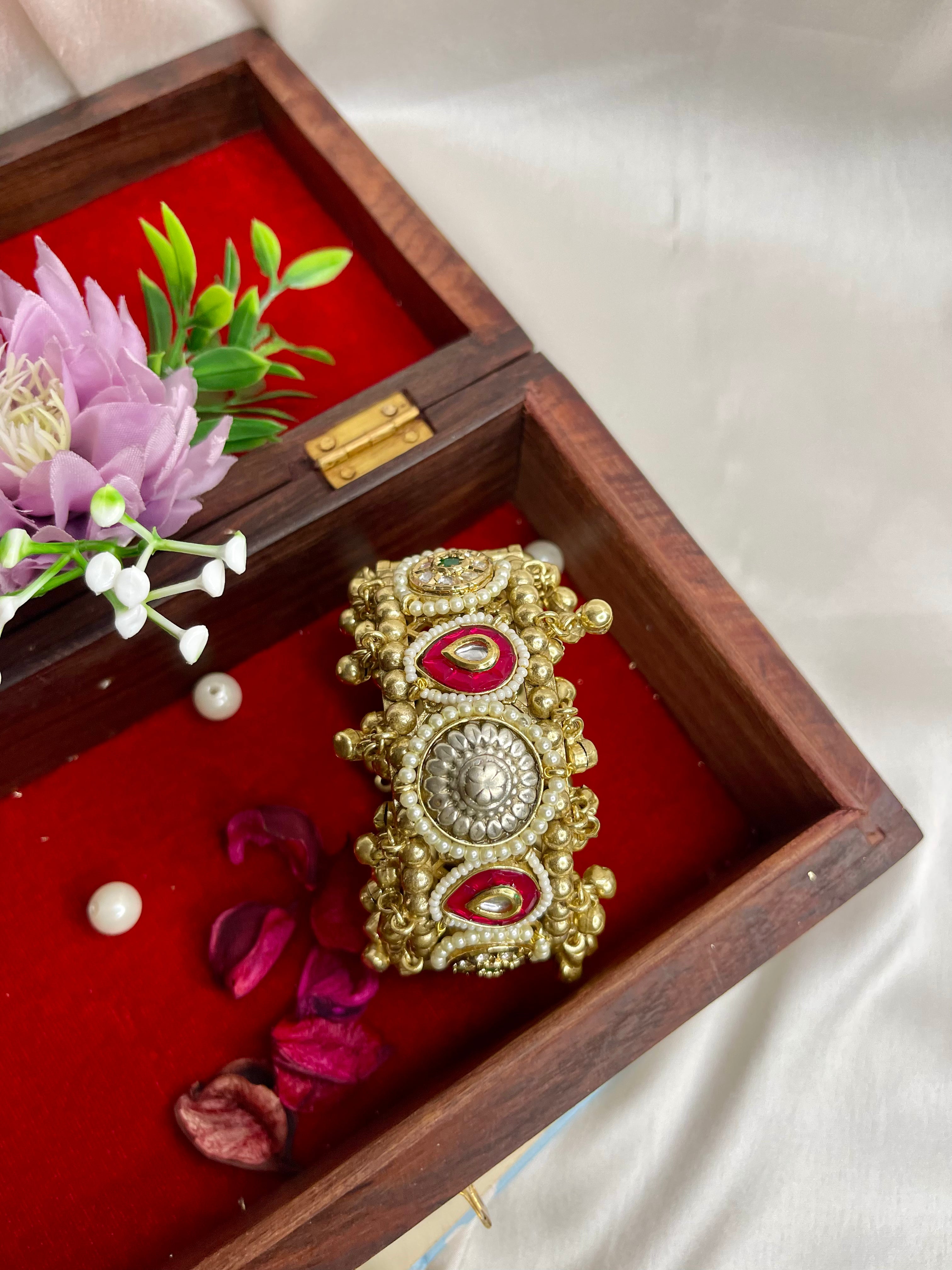 Ruby Gulnaar Fusion Kashmiri Kada