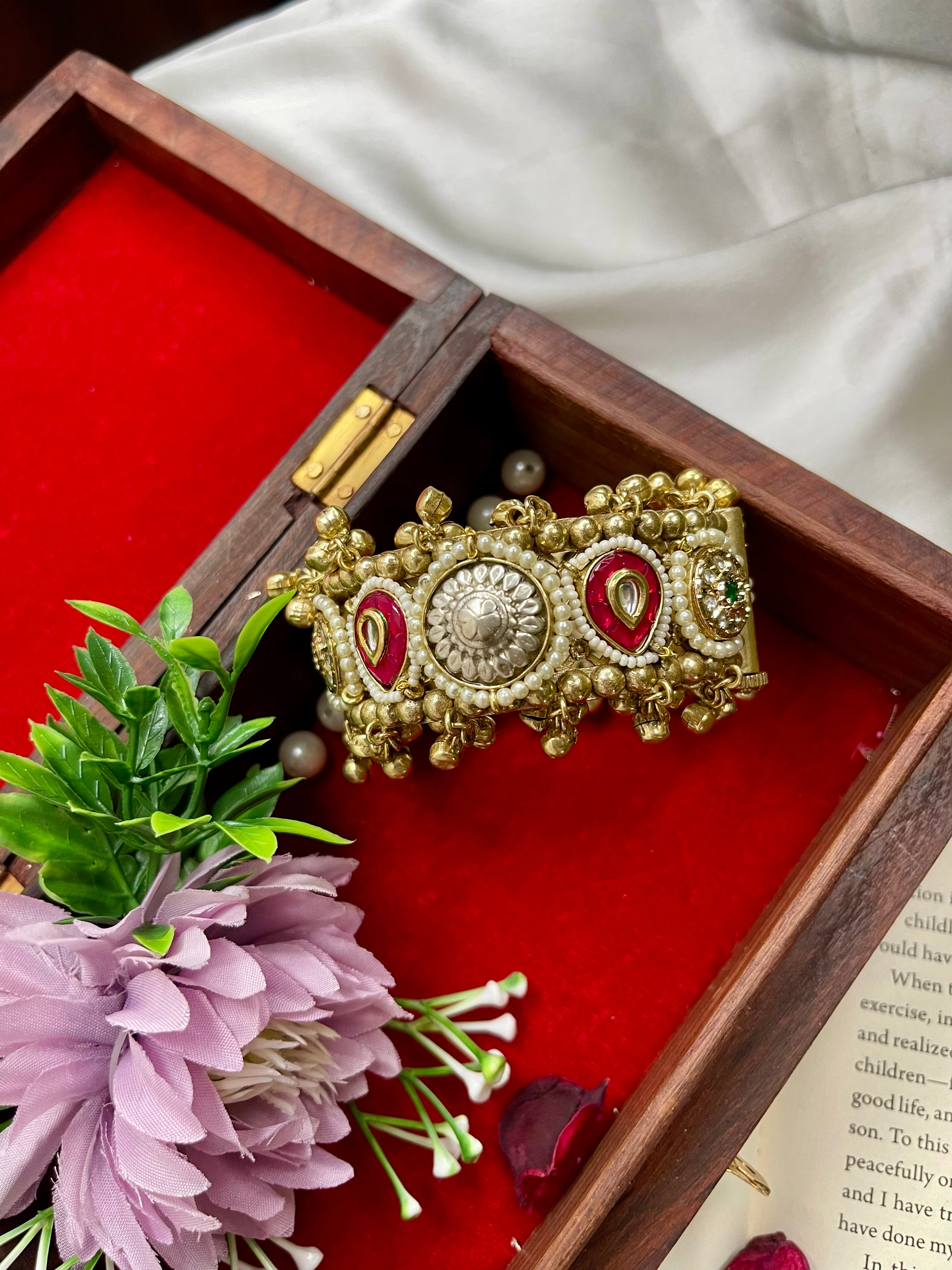 Ruby Gulnaar Fusion Kashmiri Kada