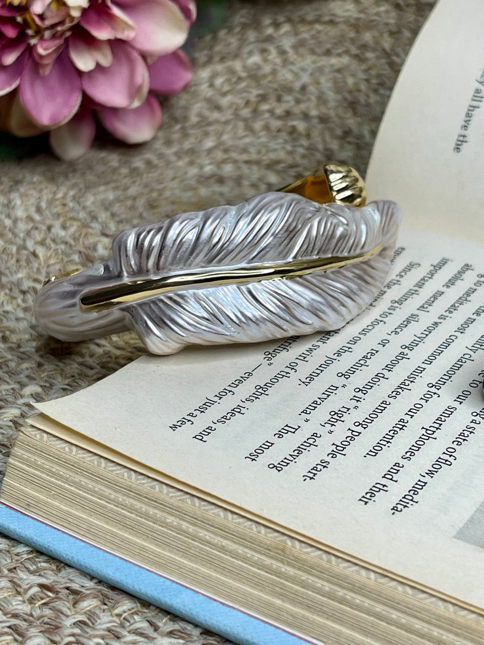 Ivory Feather Turkish Handcuff