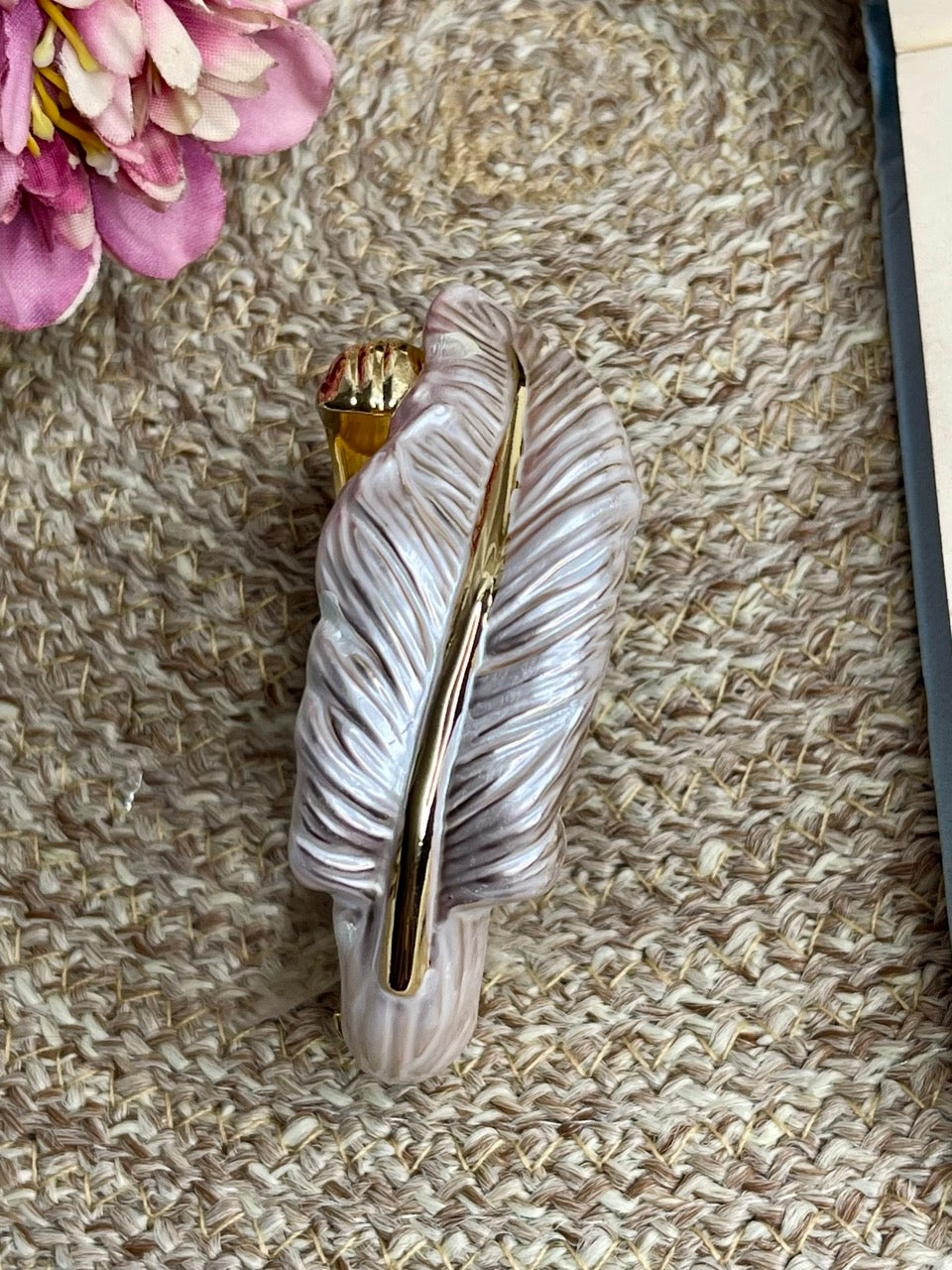 Ivory Feather Turkish Handcuff