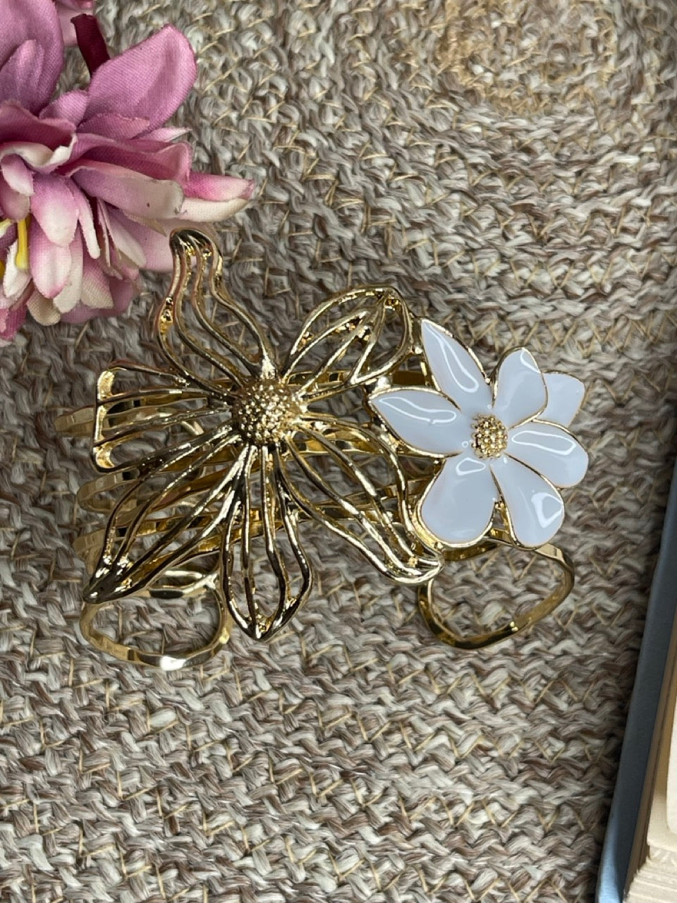 Golden Floral Turkish Handcuff