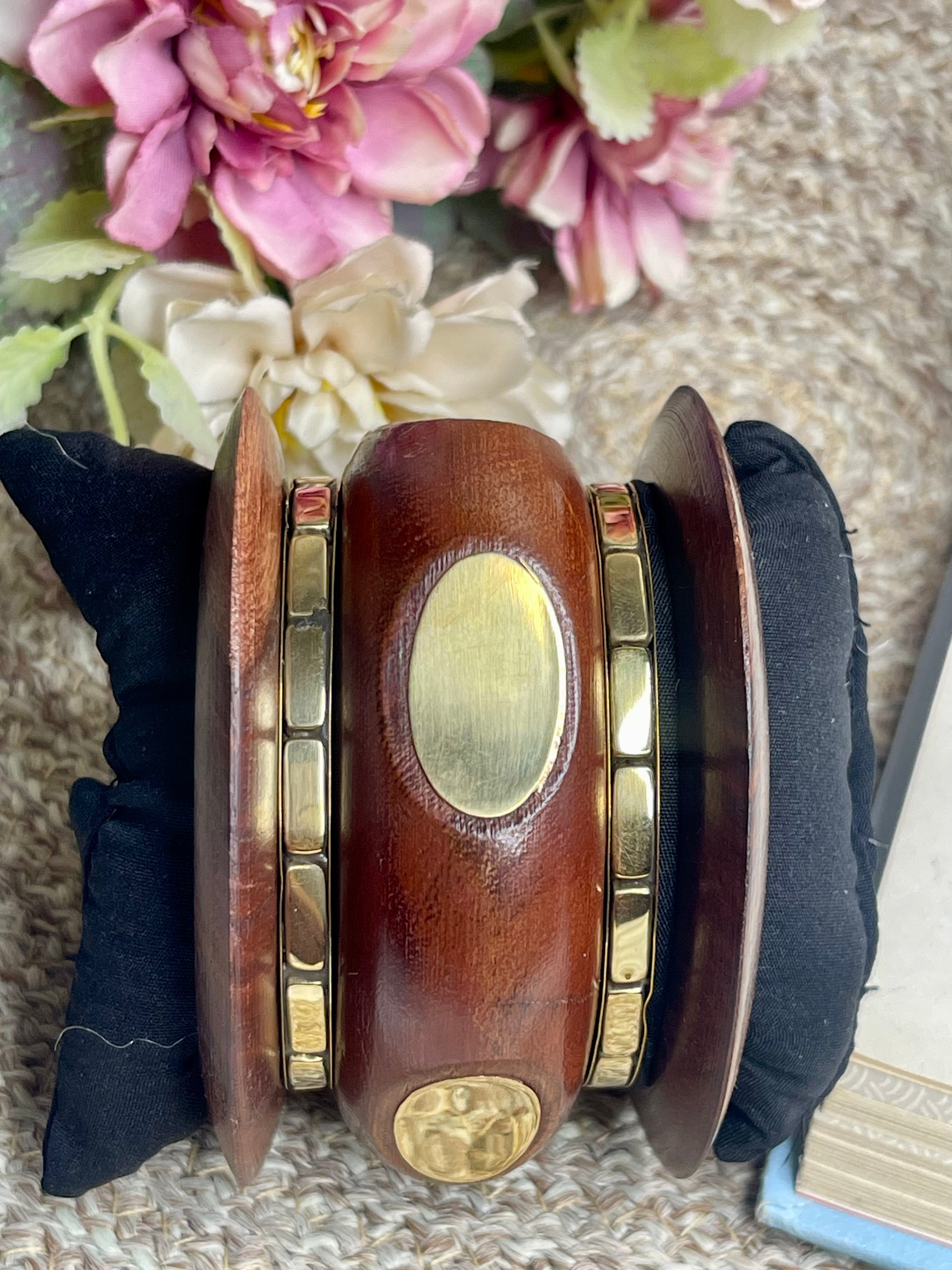 Boho Wooden Bangle Set