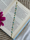 Aqua Floral Tulip Bracelet