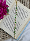 Green Floral Tulip Bracelet