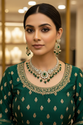 Emerald  Sitara Hasli Necklace Set
