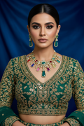 Multicolour Fiesta Gem Statement Neckpiece Set