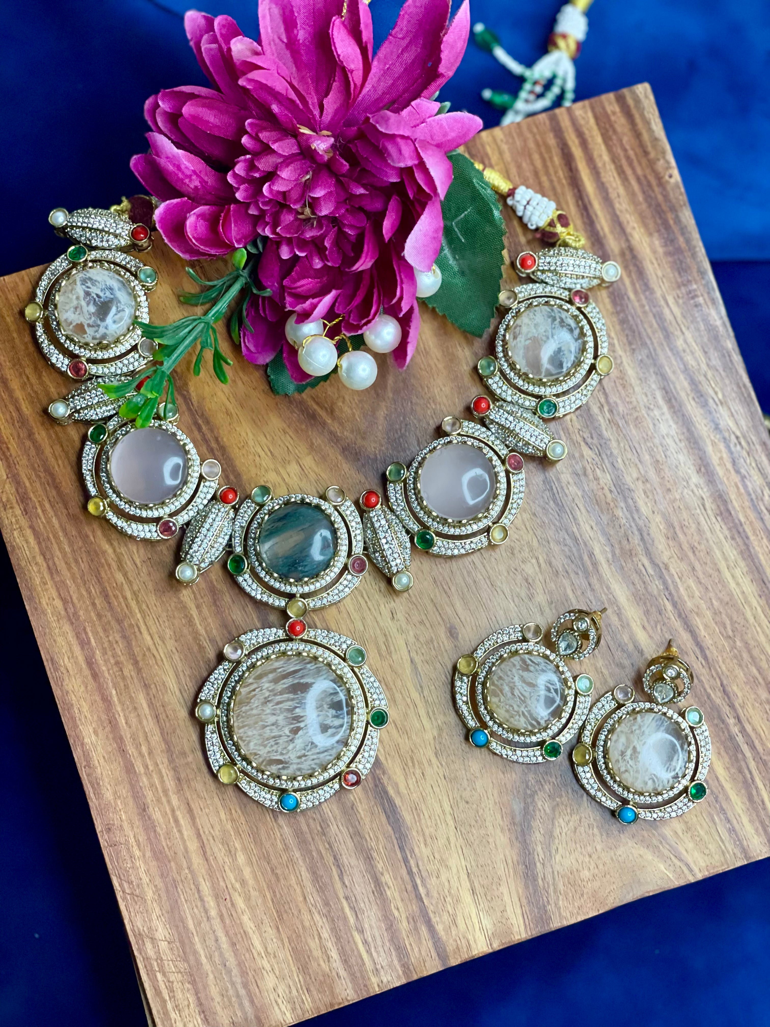 Pastel Turkish Neckpiece Set