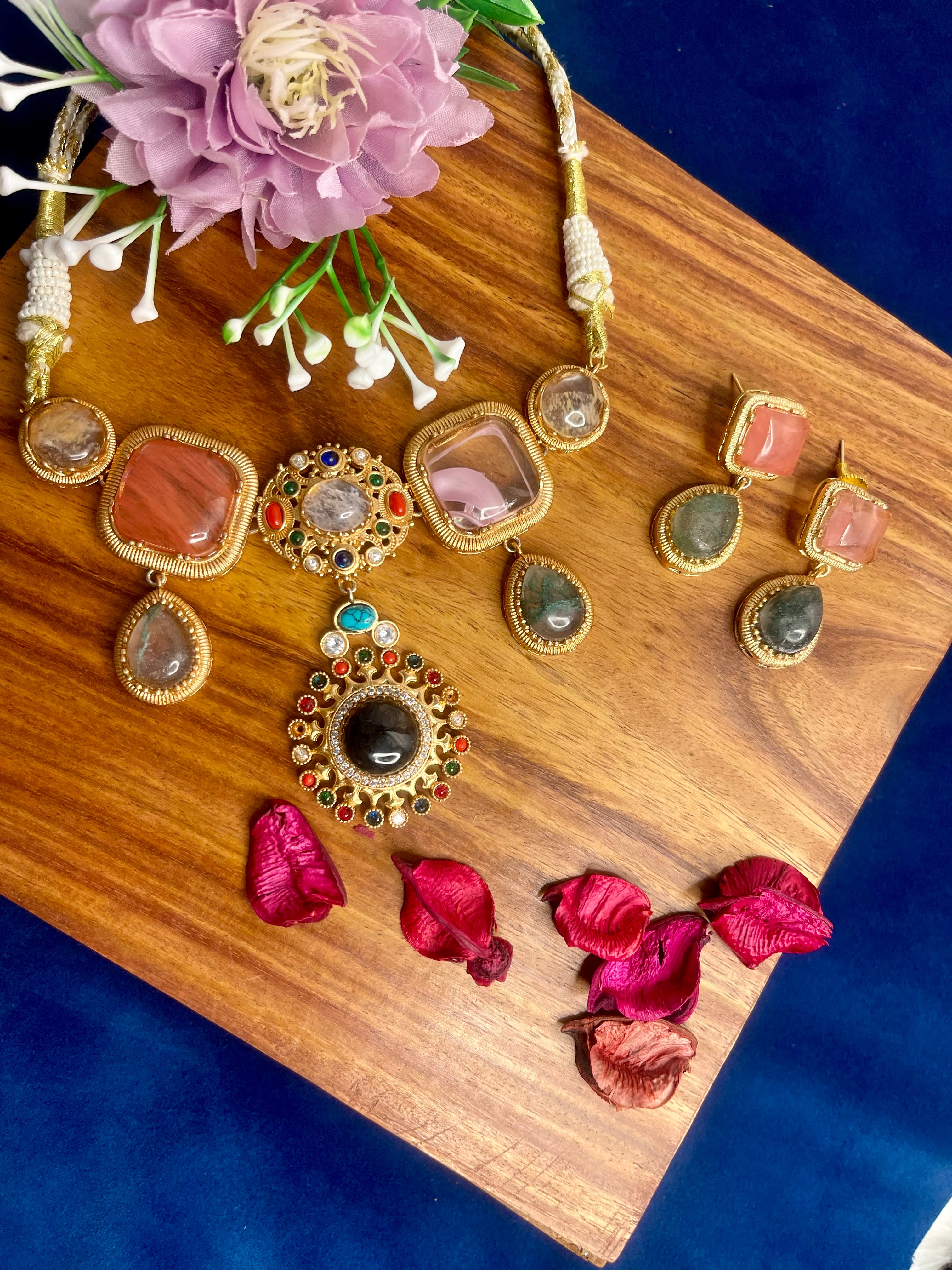 Multicolour Carnival Luxe Choker Set