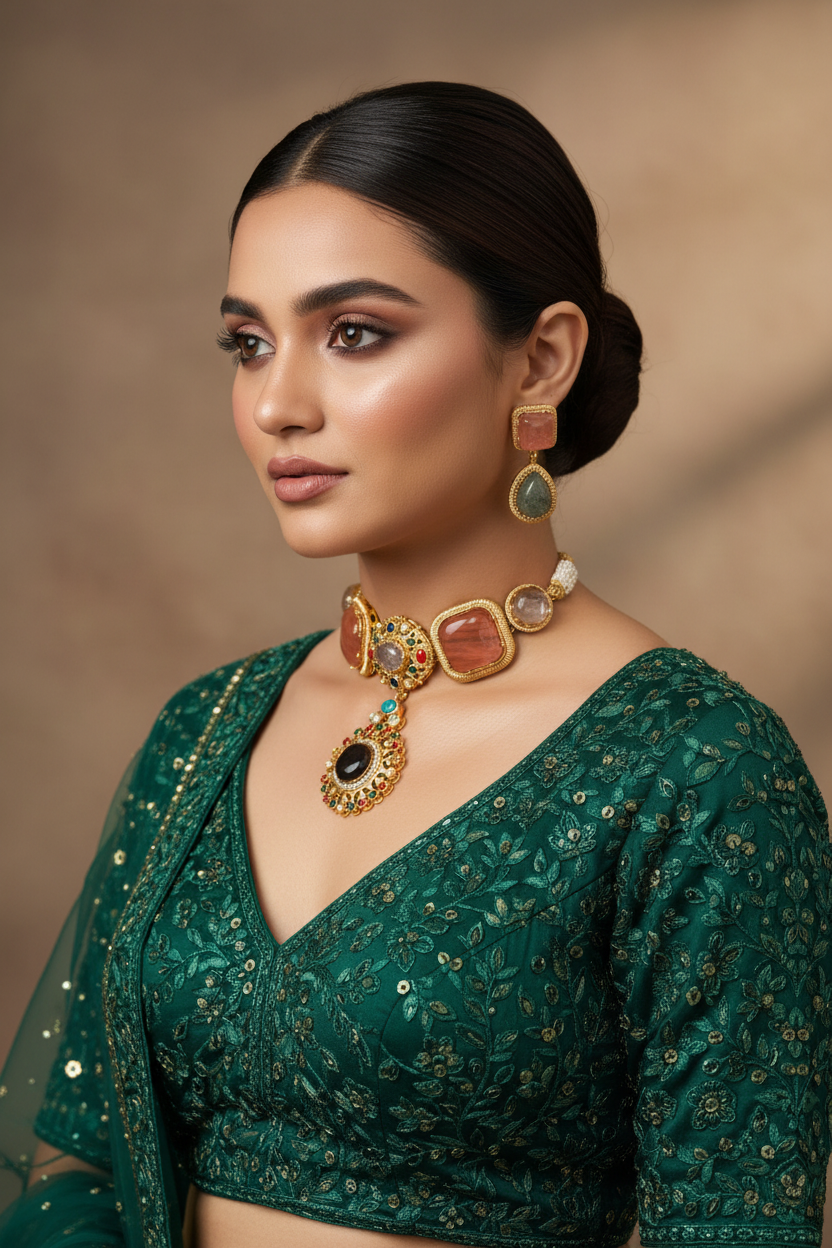Multicolour Carnival Luxe Choker Set