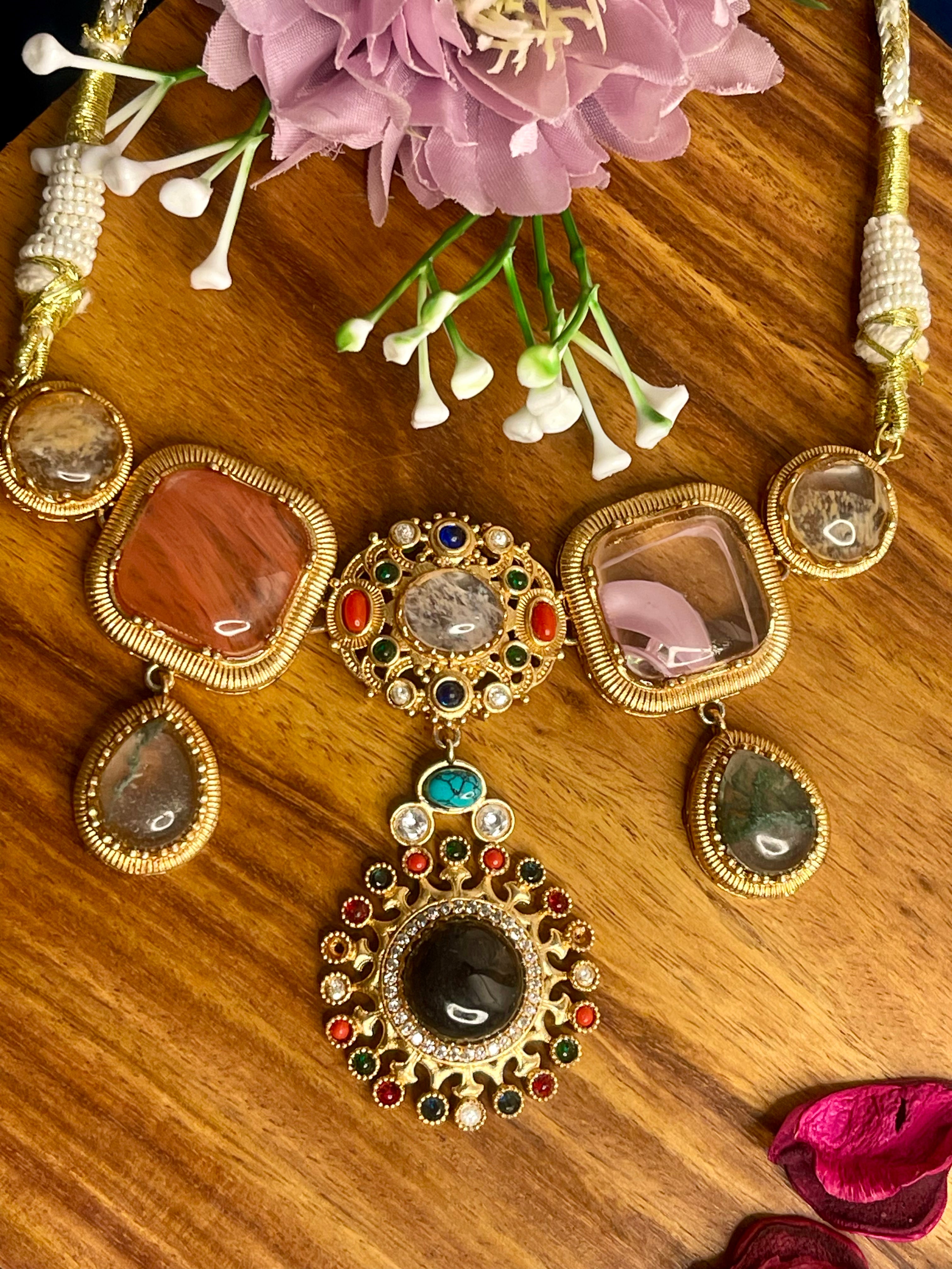 Multicolour Carnival Luxe Choker Set