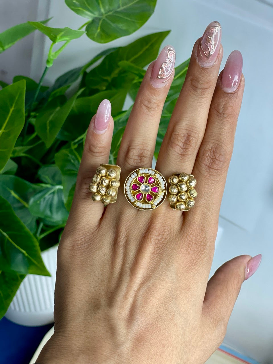 Ruby Gulnaar Two Finger Ring