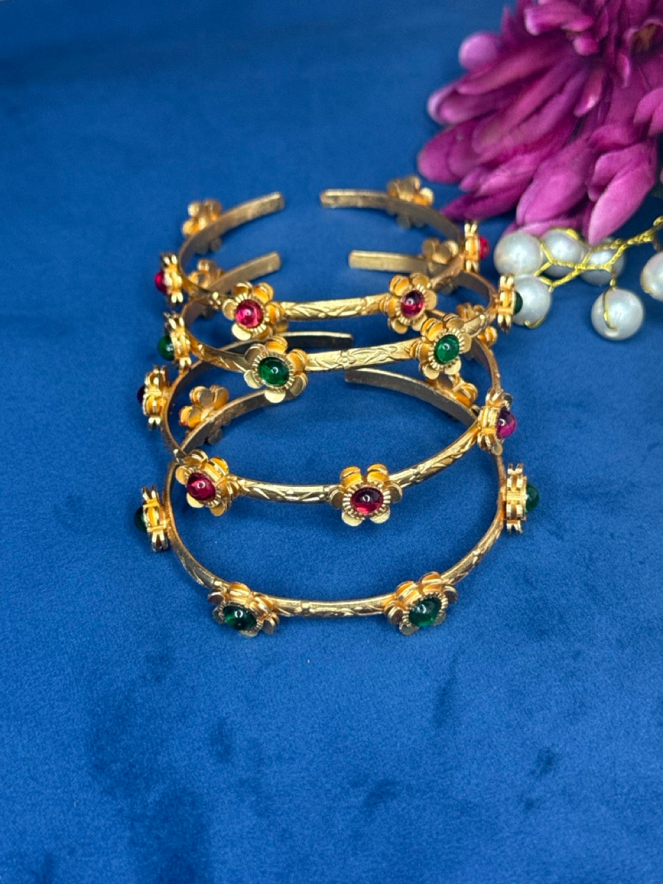 Multi Bloom Kashmiri Bangles