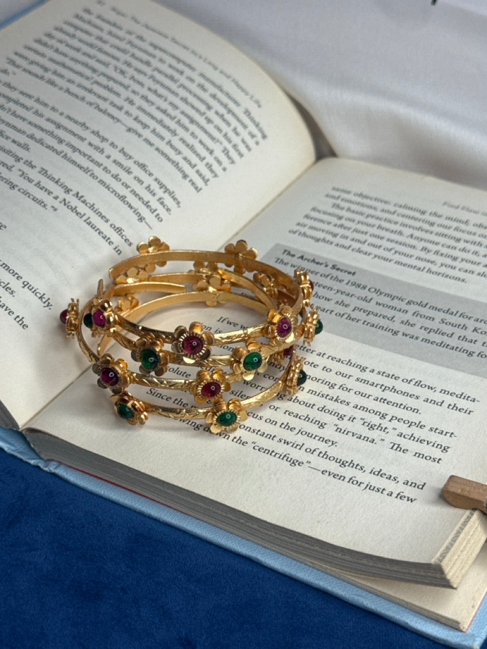 Multi Bloom Kashmiri Bangles