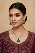 Green Shahi Neckpiece Set
