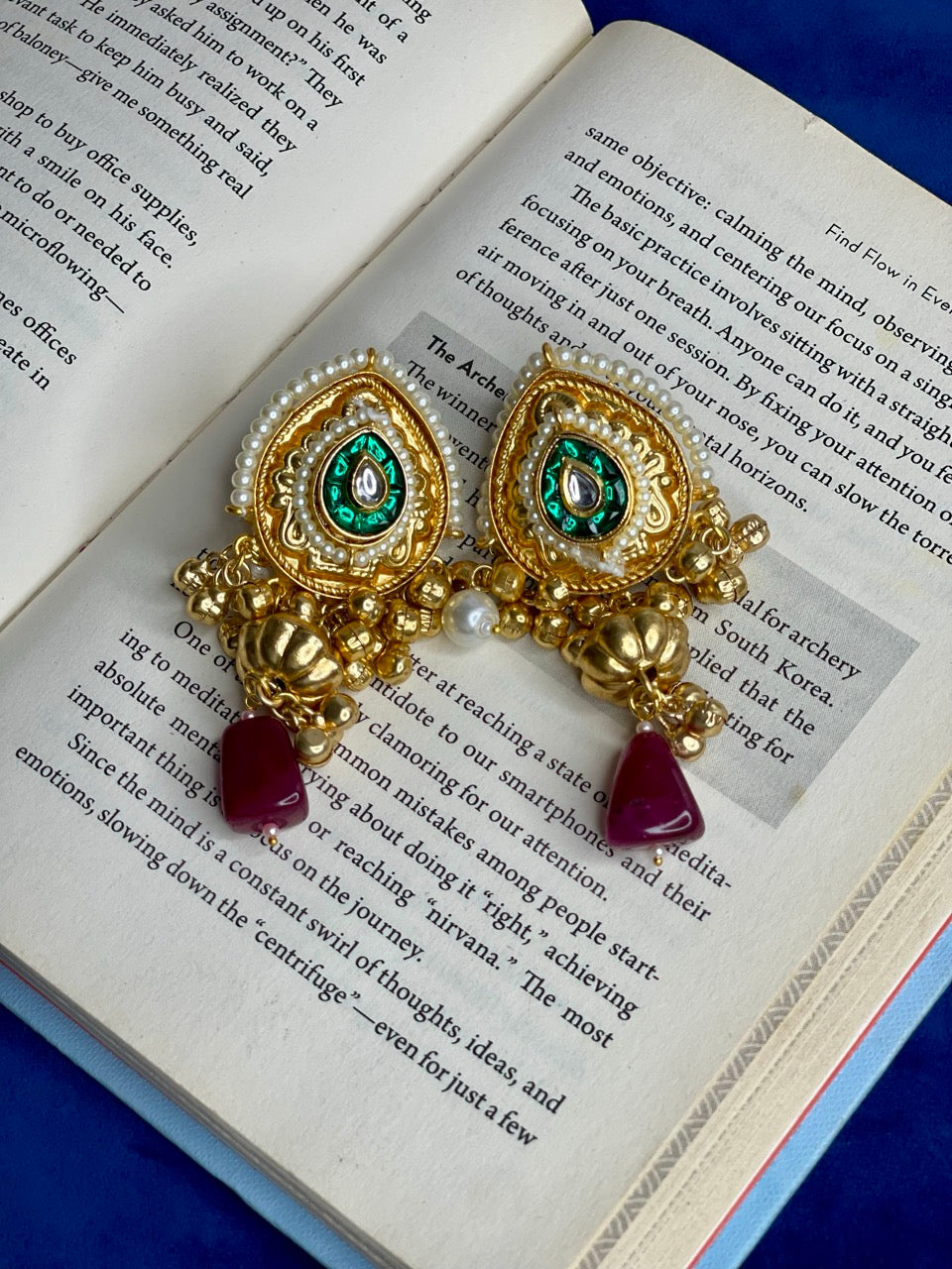 Lotus Kundan Choker Set